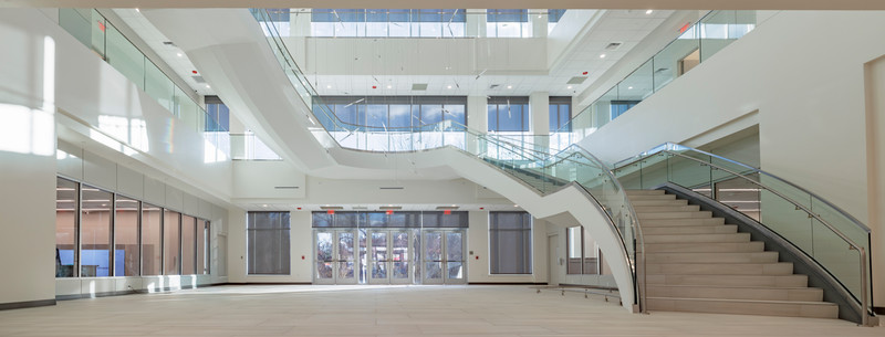 Image of the open atrium of Wilmington University School of Law